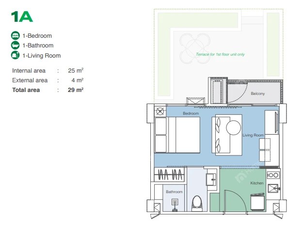 Skypark Celeste Laguna Phuket Floorplan