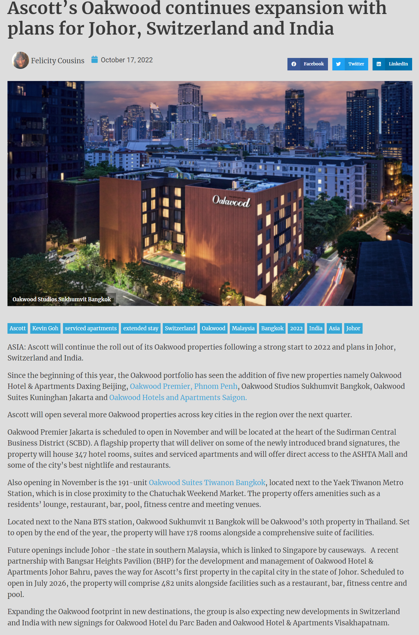 The Quayside @ JBCC Features The Quayside @ JBCC Features